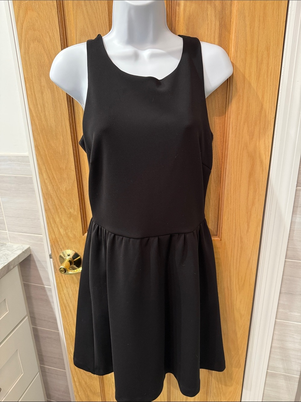 W118 by Walter Baker Black Sleeveless Fit-and-Flare Mini Dress